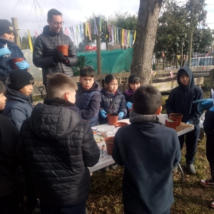 Visita Forjadores Ambientales Invernadero Pailahueque